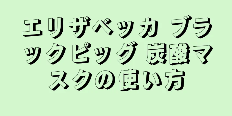 エリザベッカ ブラックピッグ 炭酸マスクの使い方