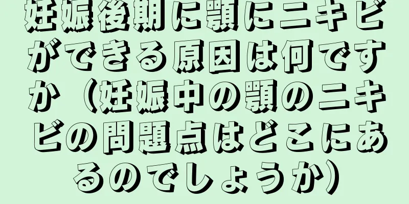 妊娠後期に顎にニキビができる原因は何ですか（妊娠中の顎のニキビの問題点はどこにあるのでしょうか）
