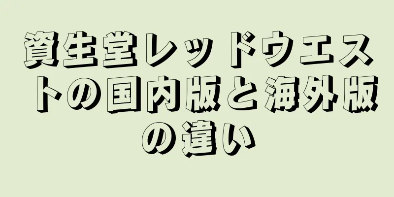 資生堂レッドウエストの国内版と海外版の違い