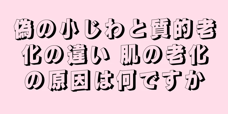 偽の小じわと質的老化の違い 肌の老化の原因は何ですか