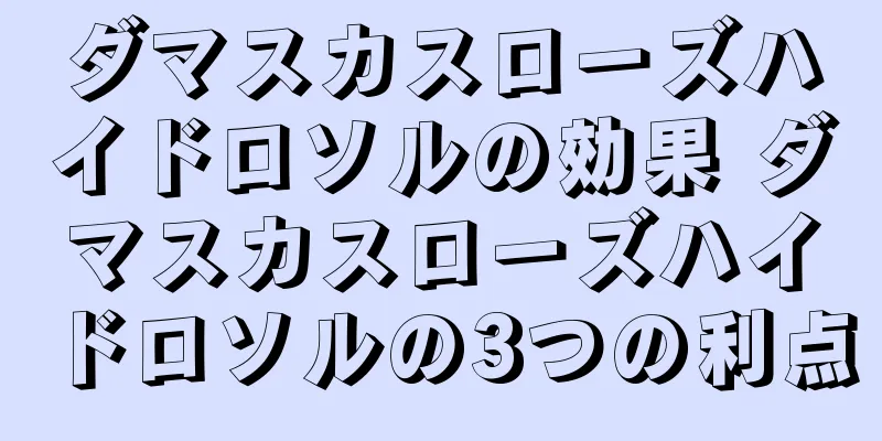 ダマスカスローズハイドロソルの効果 ダマスカスローズハイドロソルの3つの利点