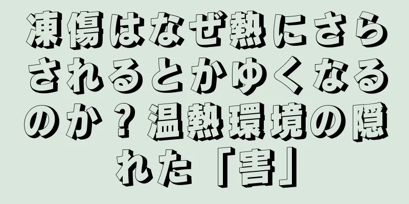 凍傷はなぜ熱にさらされるとかゆくなるのか？温熱環境の隠れた「害」