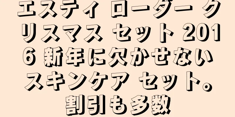 エスティ ローダー クリスマス セット 2016 新年に欠かせないスキンケア セット。割引も多数